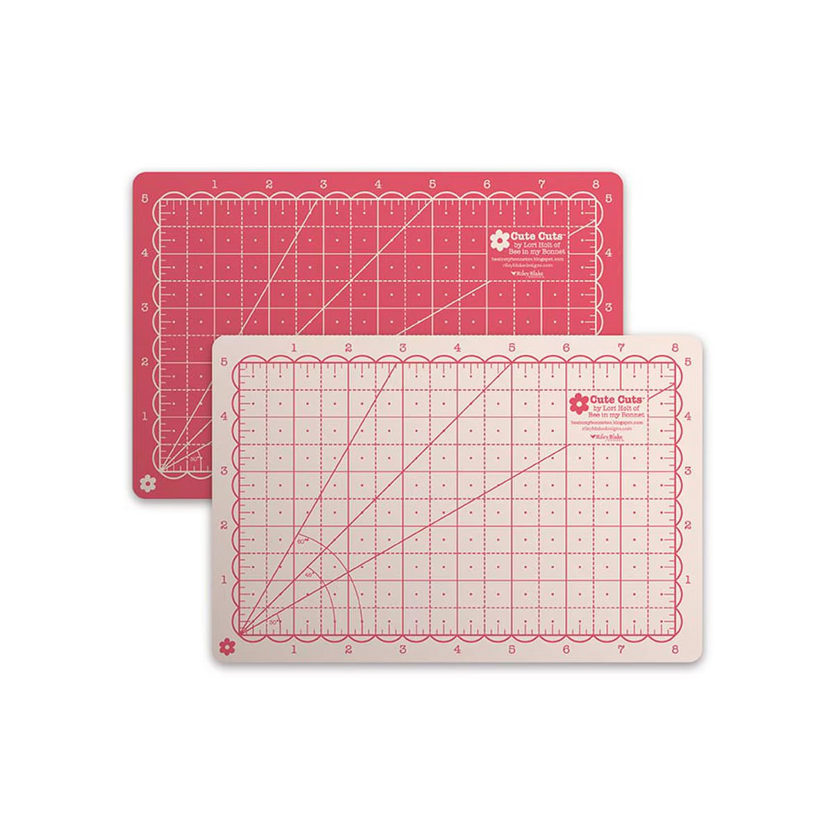 Lori Holt Cute Cuts Cutting Mat 5” x 8” - Tea Rose and Latte