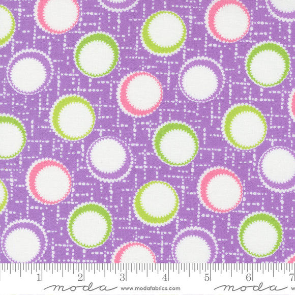 On The Bright Side Inner Dots Geometric Dot Passion Fruit Ydg for Moda - 22462 21 - PRICE PER 1/2 YARD