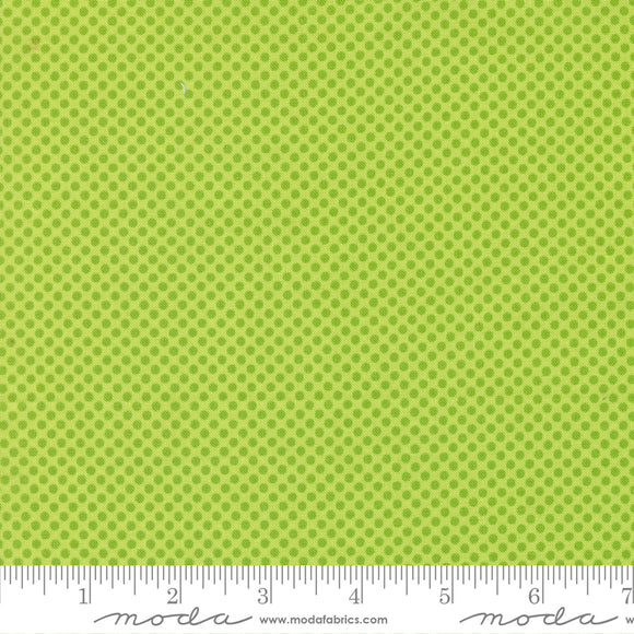 On The Bright Side Dot to Dot Dots Kiwi Ydg for Moda - 22466 18 - PRICE PER 1/2 YARD