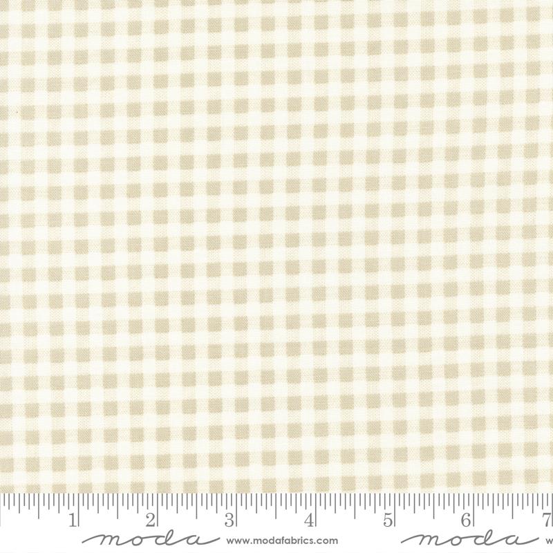 Blueberry Delight Gingham Stone Yardage for Moda 3038 12 - PRICE PER 1/2 YARD