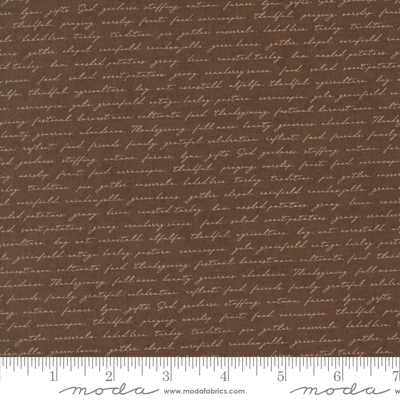 Acorn Hollow Nutmeg Yardage for Moda - 30767 15 - PRICE PER 1/2 YARD