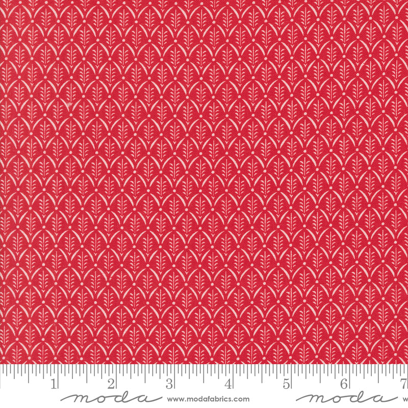 Buon Natale Pomegranate Yardage for Moda - 35406 14 - PRICE PER 1/2 YARD