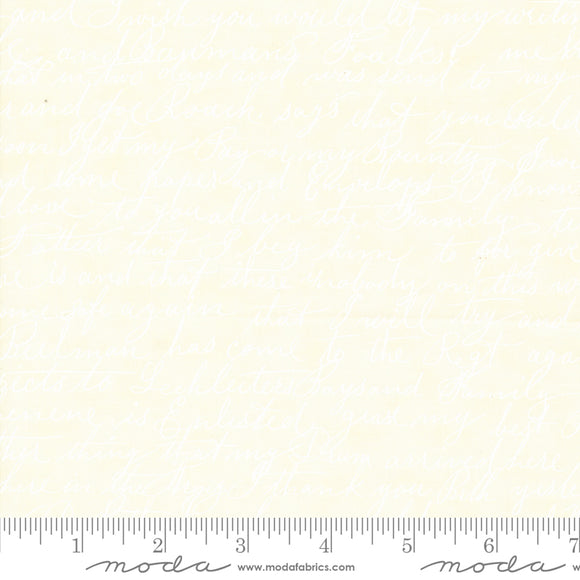 Collections Etchings Wise Words Parchment White Yardage for Moda - 44337 21 - PRICE PER 1/2 YARD