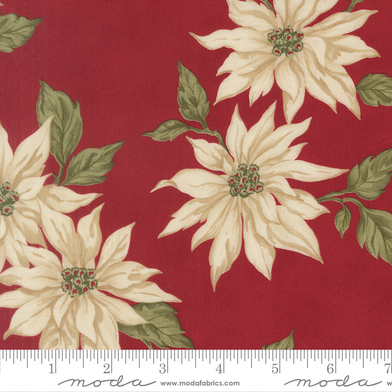 Candlelight Christmas Crimson Yardage for Moda - 44420 13 - PRICE PER 1/2 YARD
