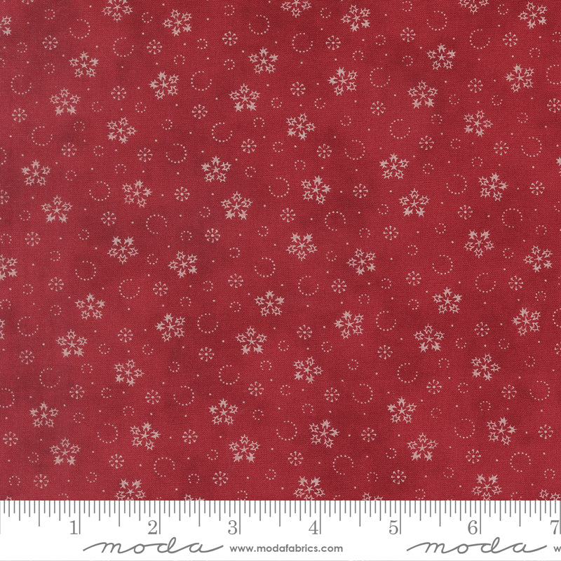 Candlelight Christmas Crimson Yardage for Moda - 44426 13 - PRICE PER 1/2 Yard