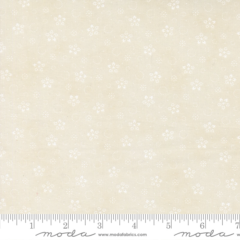 Candlelight Christmas Cream Wh Yardage for Moda - 44426 21 - PRICE PER 1/2 Yard