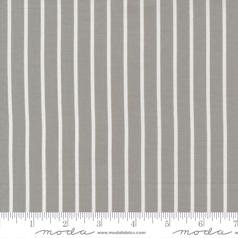 Christmas Eve Jolly Stripes Dove Ydg for Moda - 5186 13 - PRICE PER 1/2 YARD
