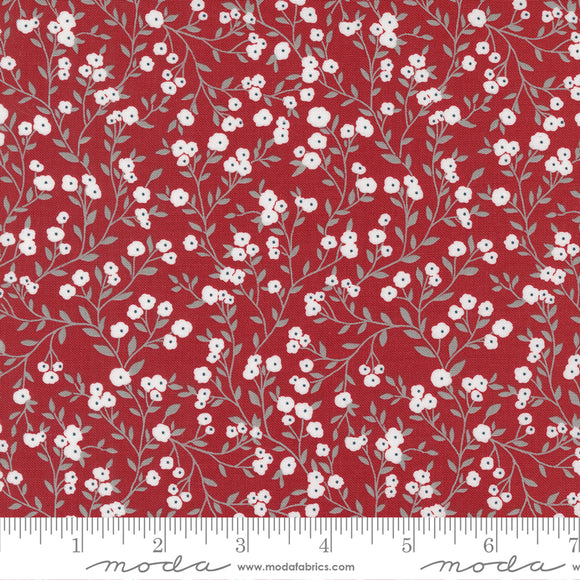 Old Glory Small Floral Vines Red Yardage for Moda - 5201 15 - PRICE PER 1/2 YARD