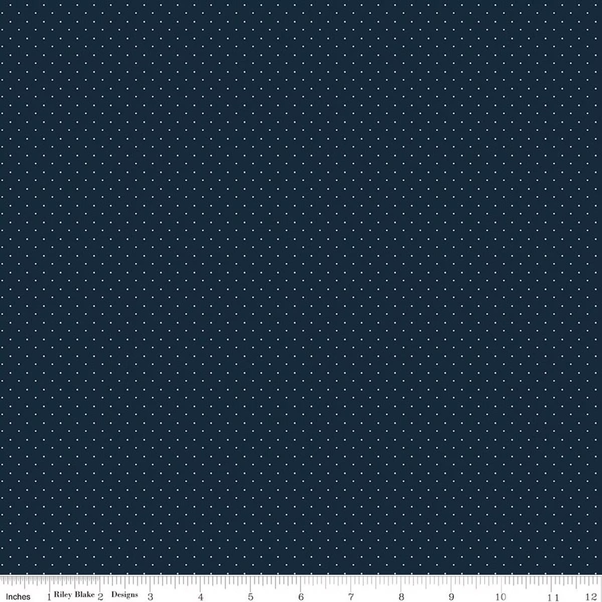American Jane Pindots Navy for RBD C840-NAVY- PRICE PER 1/2 YARD