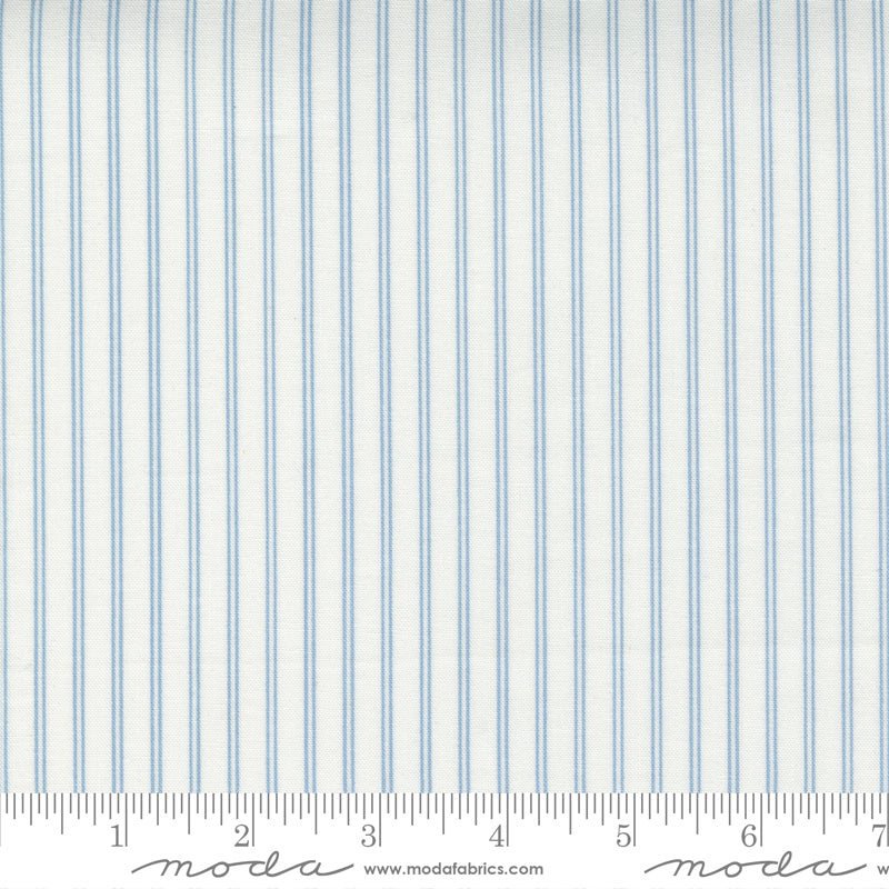 Nantucket Summer Cream Blue Yardage for Moda - 55267 24 - PRICE PER 1/2 YARD