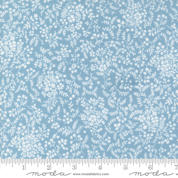 Shoreline Breeze Small Floral Light Blue Yardage by for Moda - 55304 22 - PRICE PER 1/2 YARD