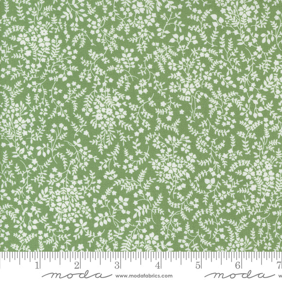 Shoreline Breeze Small Floral Green Yardage by for Moda - 55304 25 - PRICE PER 1/2 YARD