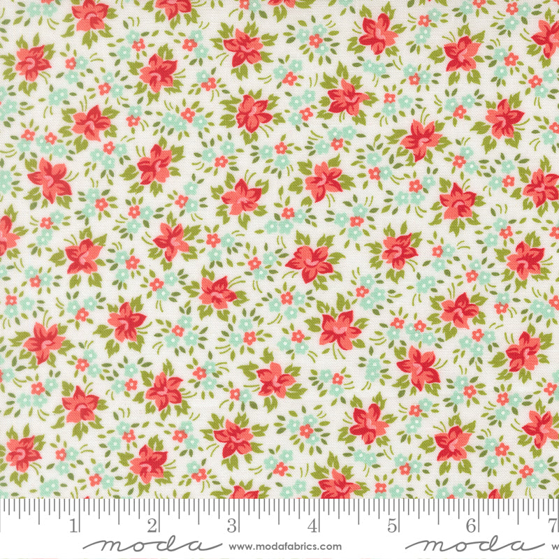 Bloomsberry White Yardage for Moda - 55353 11- PRICE PER 1/2 YARD