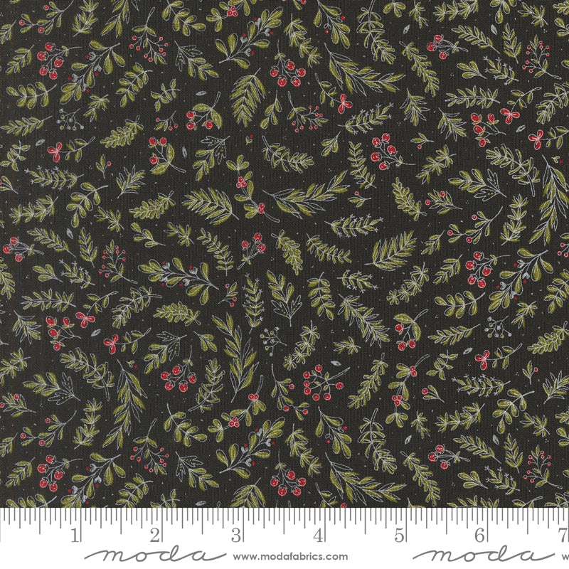 Emmitt and Ivy Black Yardage for Moda - 55695 17 - PRICE PER 1/2 YARD