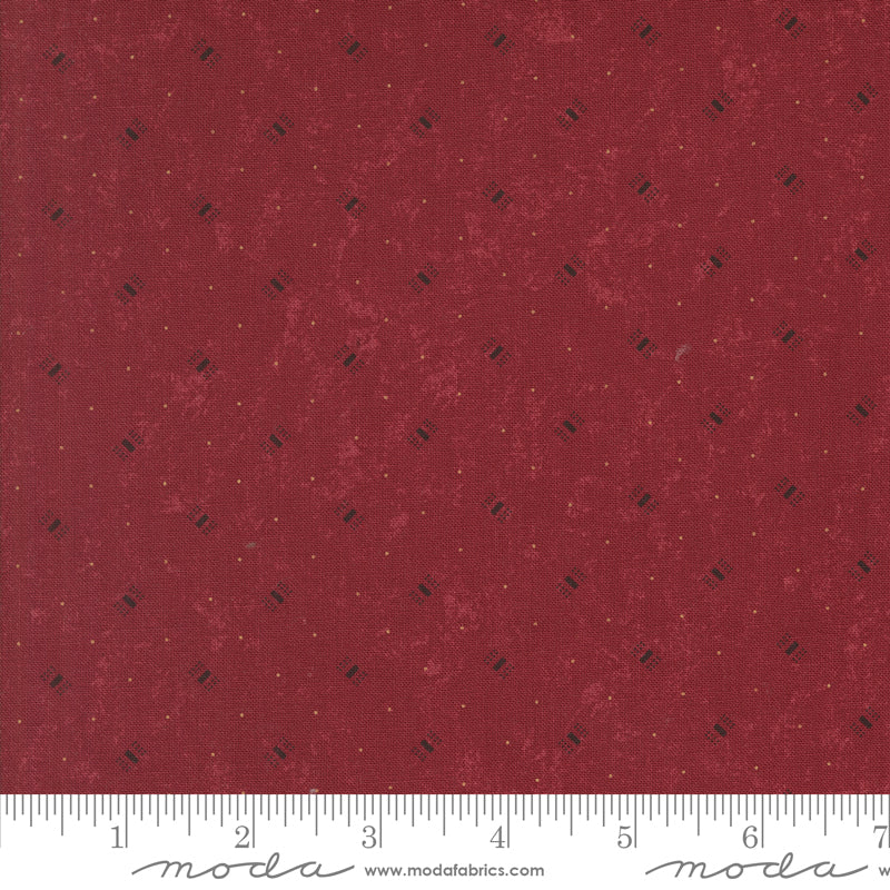 A Vintage Christmas Red Yardage for Moda 9785 13 - PRICE PER 1/2 YARD