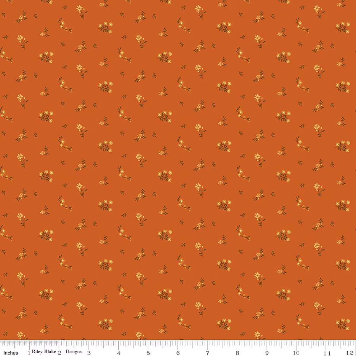 Bountiful Flower Toss Autumn Yardage by Sand Gervais for RBD-C17866-AUTUMN- PRICE PER 1/2 YARD