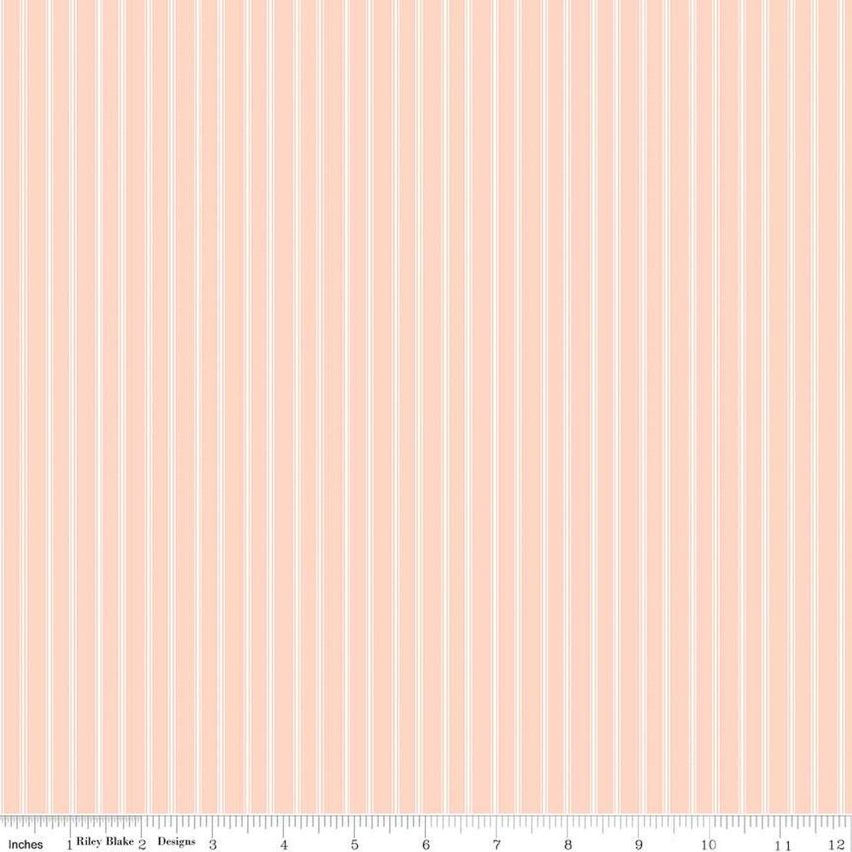 With a Flourish Stripe Blush Yardage for RBD-C12735 BLUSH - PRICE PER 1/2 YARD
