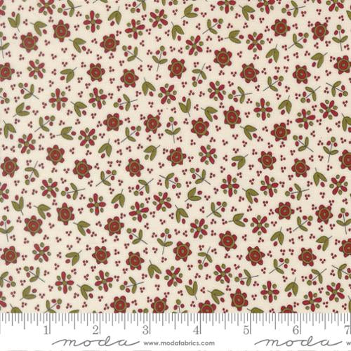 Chilly Christmas Flowers Vanilla Yardage for Moda - 55712 11 - PRICE PER 1/2 YARD