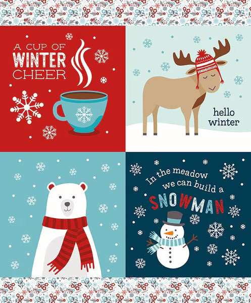 A Perfect Winter Winter Cheer Panel Yardage for RBD P17997-PANEL