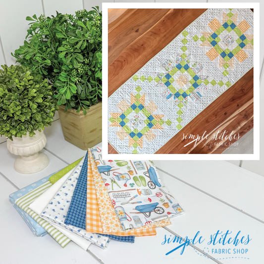 Down the Garden Path - Blue Backing