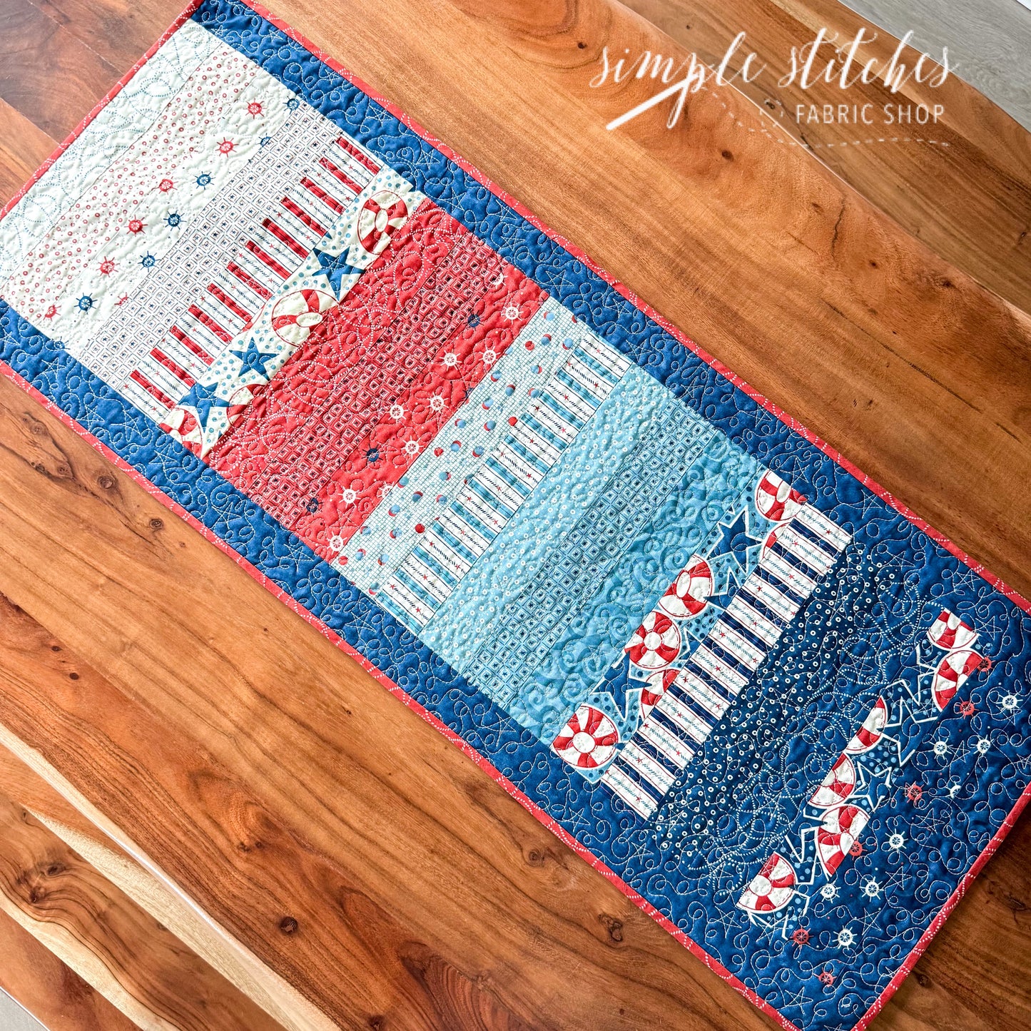 Nautical Runner - made by Janette