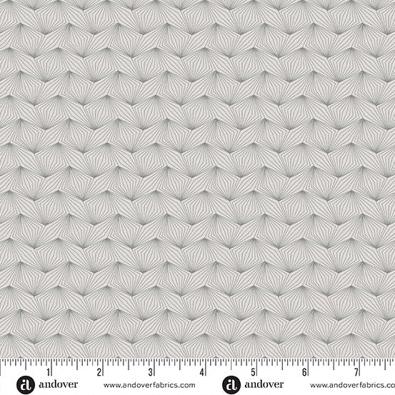 Nightfall Zig Zag Gray Yardage for Andover - A-10205-C- PRICE PER 1/2 YARD