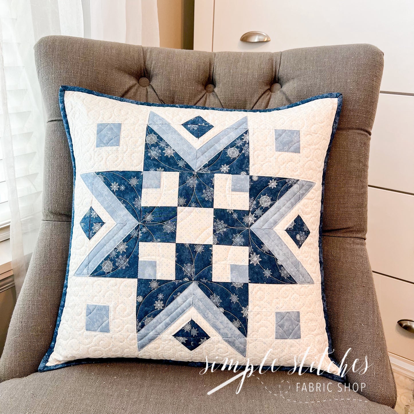 Winter Flurries Pillow Pattern