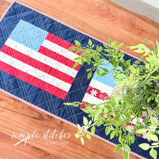 Stars and Stripes Table Runner - made by Sienna