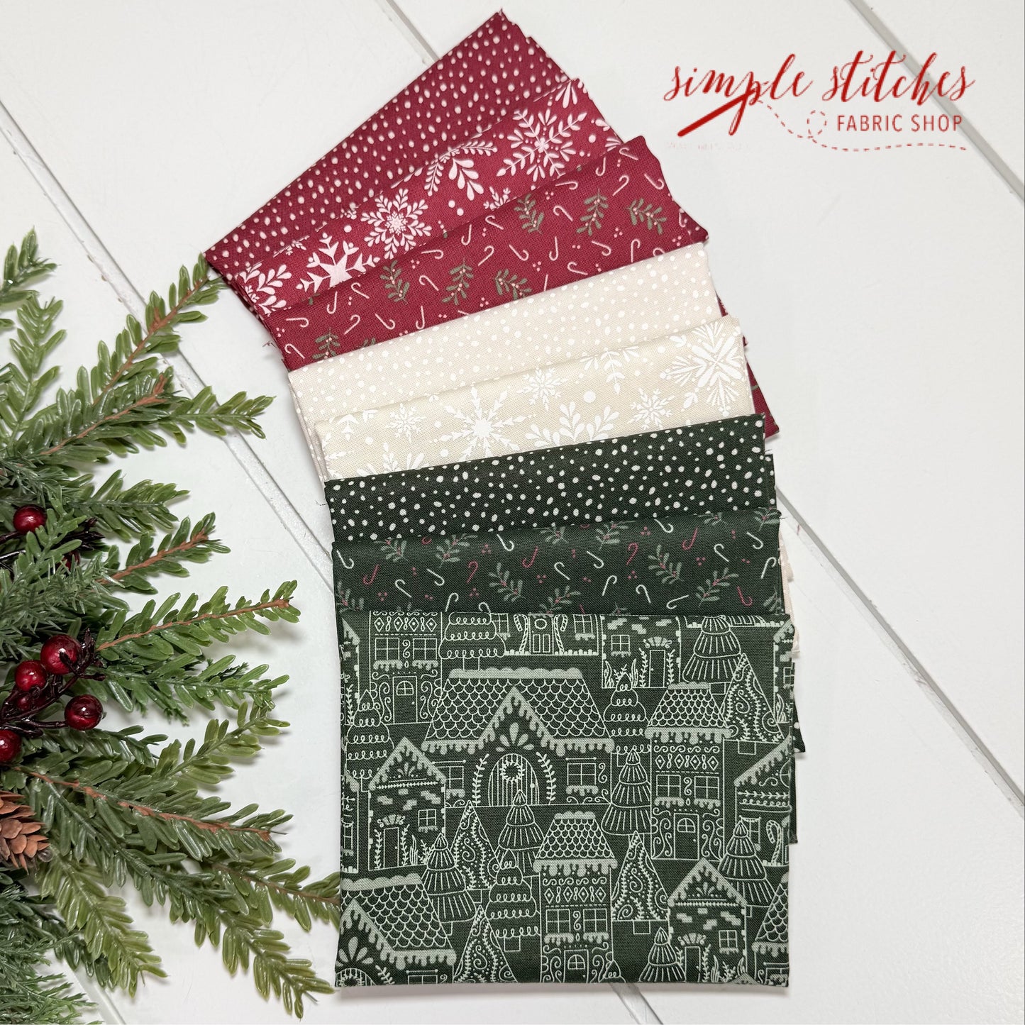 Gingerbread Lane Simple Bundle (8) Fat Quarter Bundle