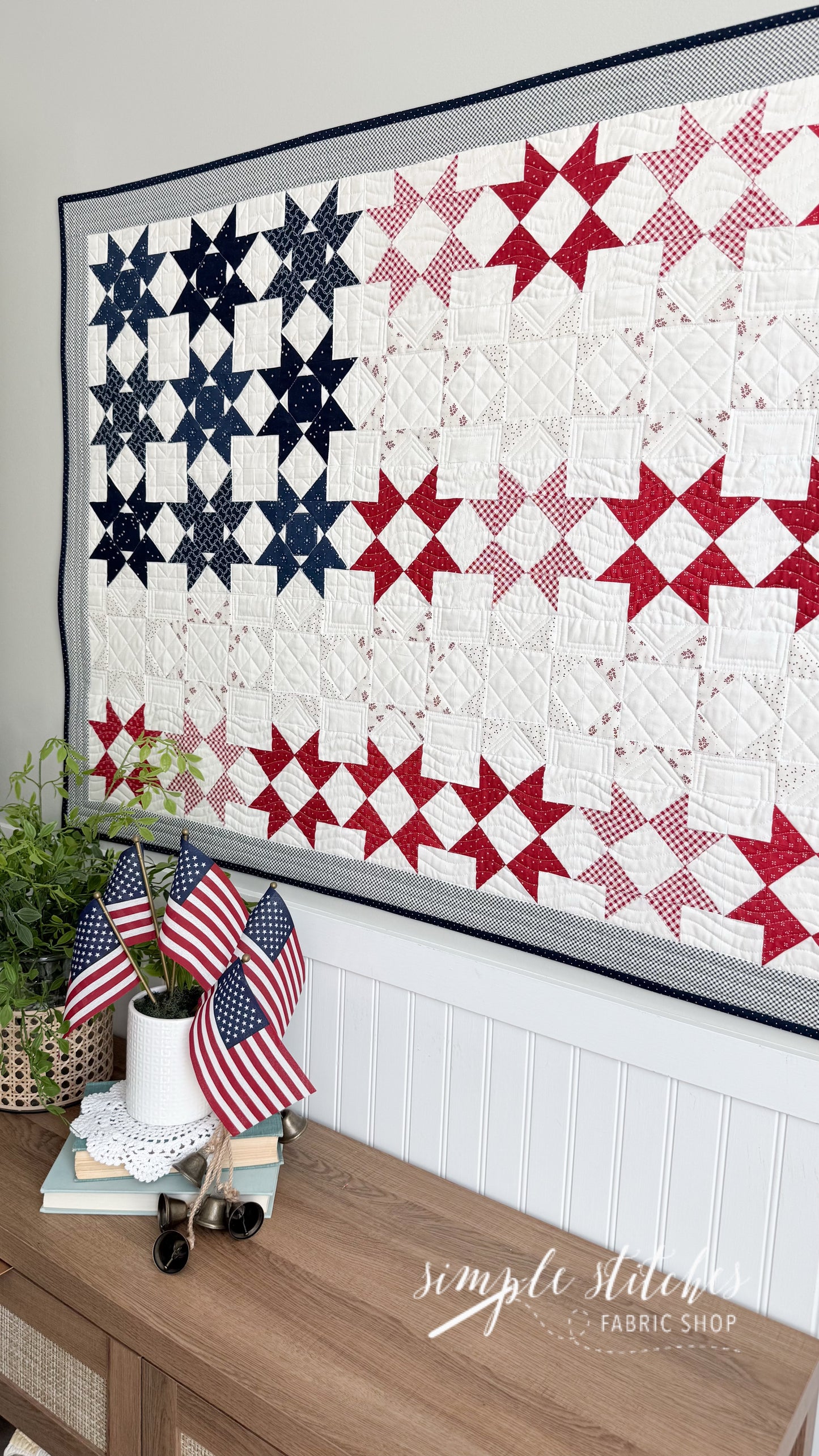 Old Glory Wall Hanging Pattern