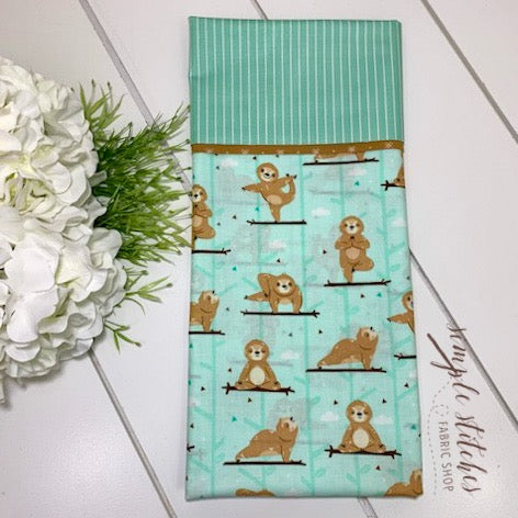 Sloth Yoga Standard Pillowcase Kit with Free Pattern