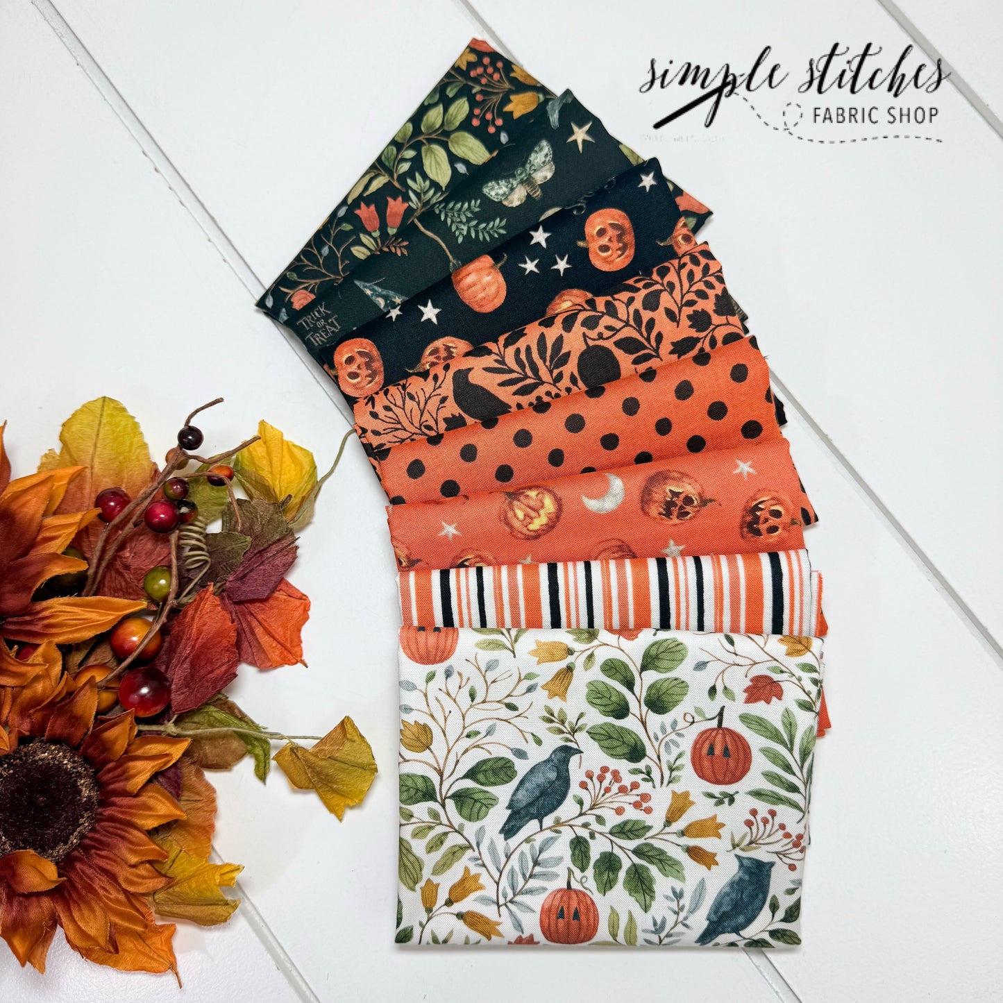 Trick or Treat Simple Bundle (8) Fat Quarter Bundle