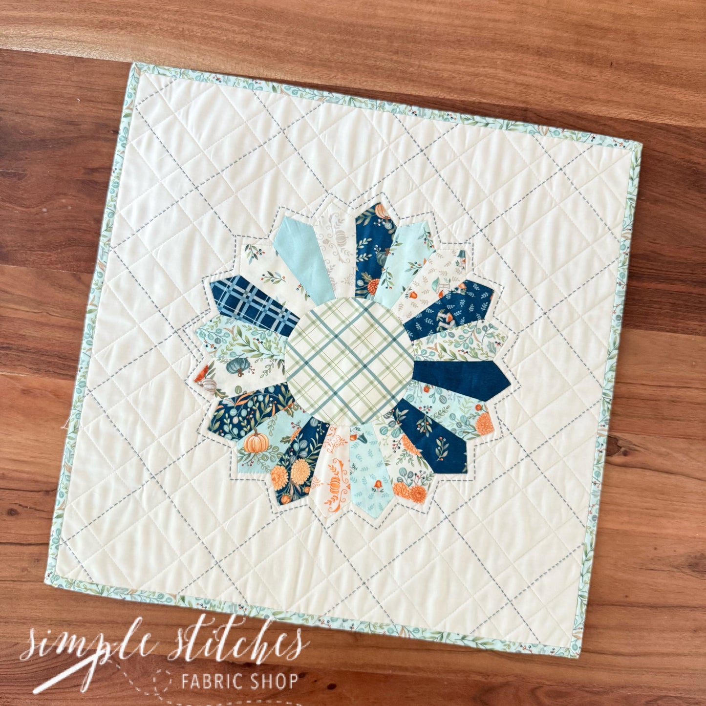 Heirloom Dresden Topper - Low Volume Backing