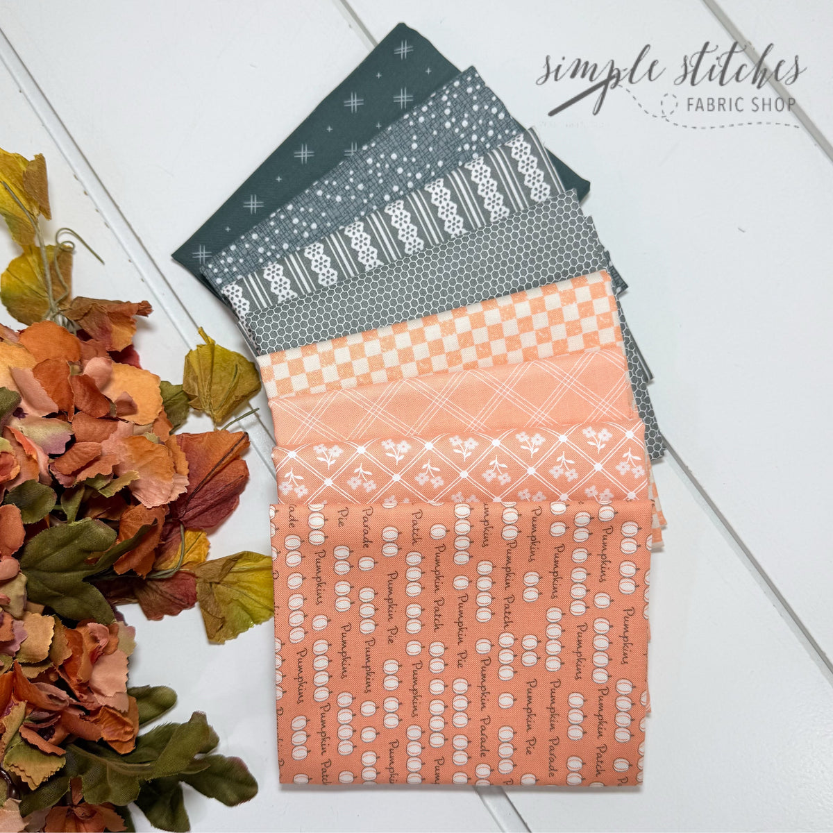 Pumpkin Patch Simple Bundle (8) Fat Quarter Bundle