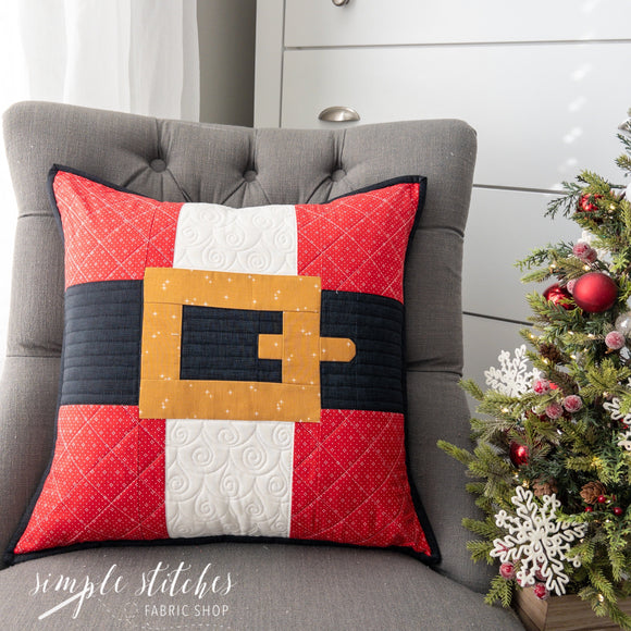 Santa's Big Day Pillow - made by Myra
