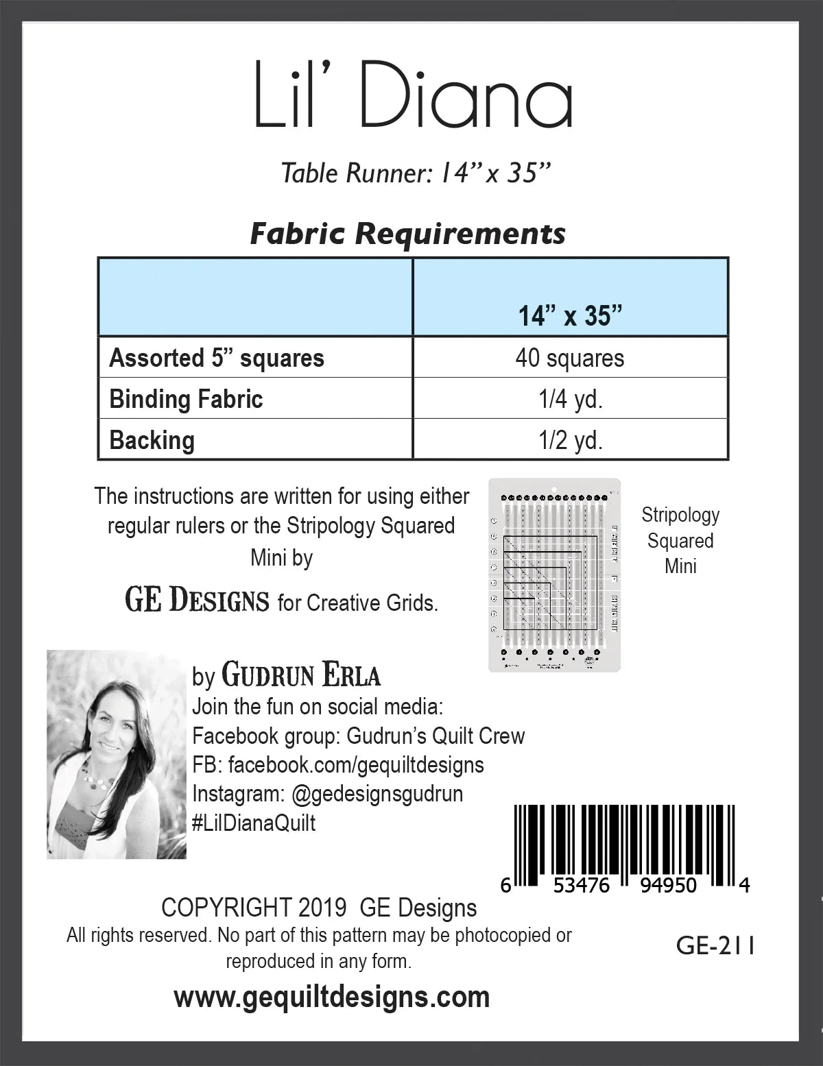 Lil' Diana Pattern by GE Designs
