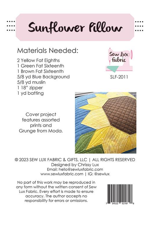 Sunflower Pillow Kit