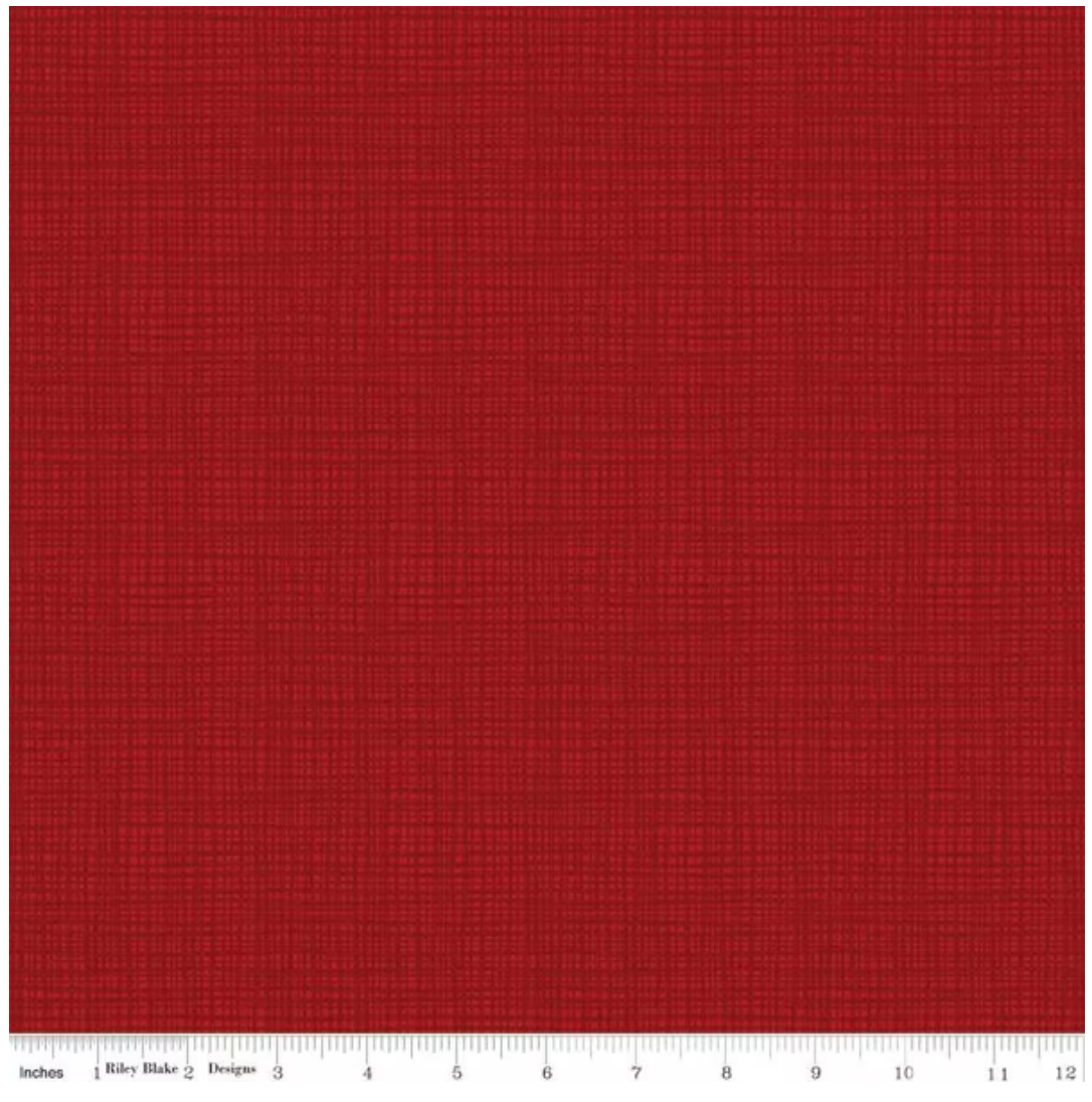 Texture in Color Barn Red Yardage for Riley Blake Designs-C610 BARNRED - PRICE PER 1/2 YARD