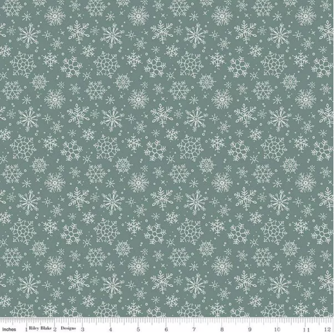 Magical Winterland Snowflake Winter Ydg for RBD C14944 WINTER - PRICE PER 1/2 YARD