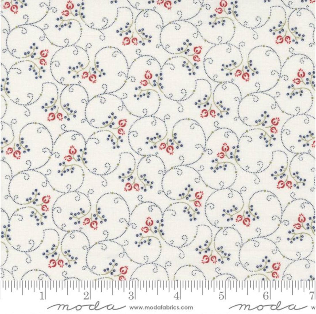 Isabella Cream Yardage for Moda - 14947 11 - PRICE PER 1/2 YARD