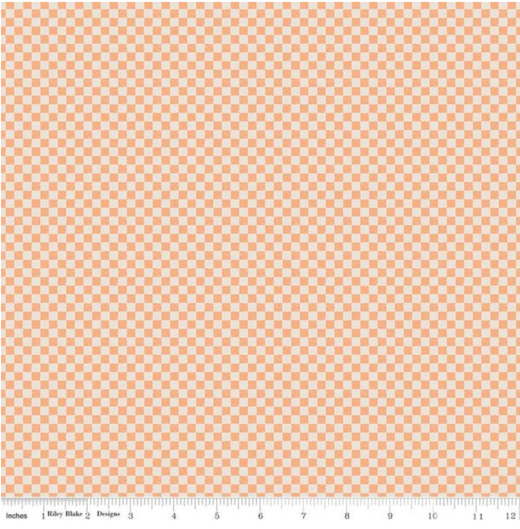 Check Please! 1/4" Check on Ivory Marmalade Yardage for RBD-C825 MARMALADE - PRICE PER 1/2 YARD
