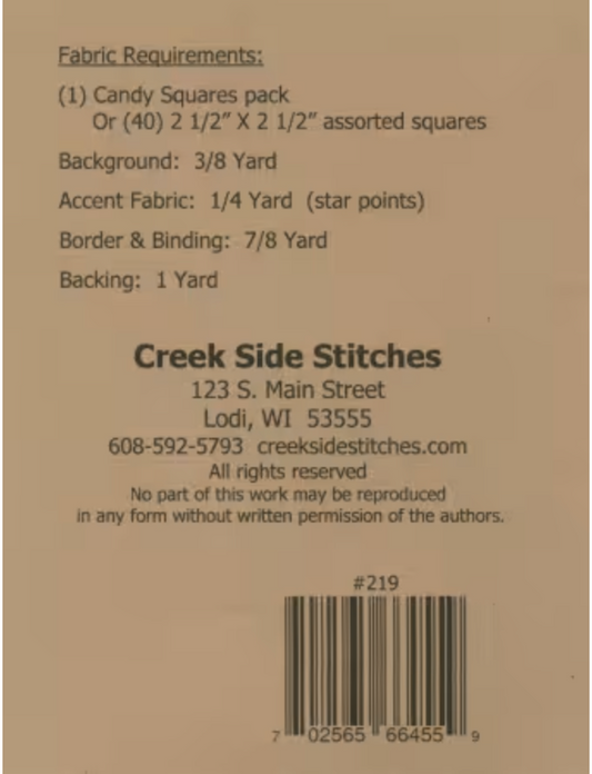 Bears Candy Topper Paper Pattern by Creek Side Stitches