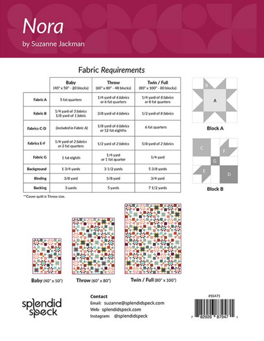Nora Paper Pattern by Splendid Speck