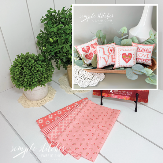 Loving Wishes Cross Stitch Pillows Kit