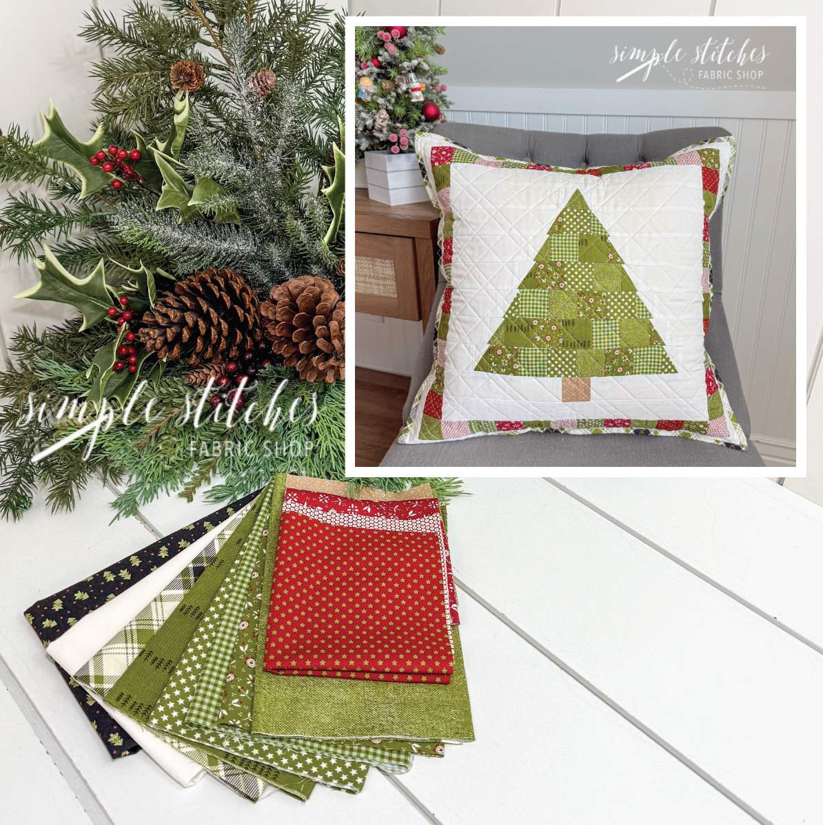 Chilly Christmas Tree Pillow Kit - Tree Backing
