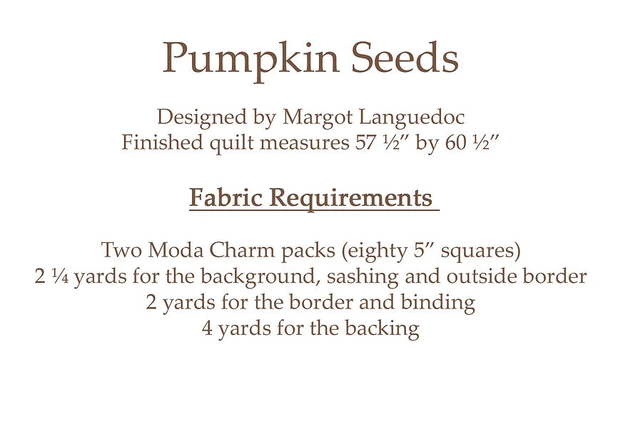 Pumpkin Seeds Pattern by The Pattern Basket