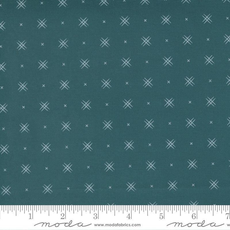 Beyond Bella On Point Blender Dark Teal Yardage by Moda 16740 110- PRICE PER 1/2 YARD