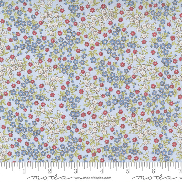 Sweet Liberty Small Floral Ditsy Sky Yardage for Moda - 18752 12 - PRICE PER 1/2 YARD