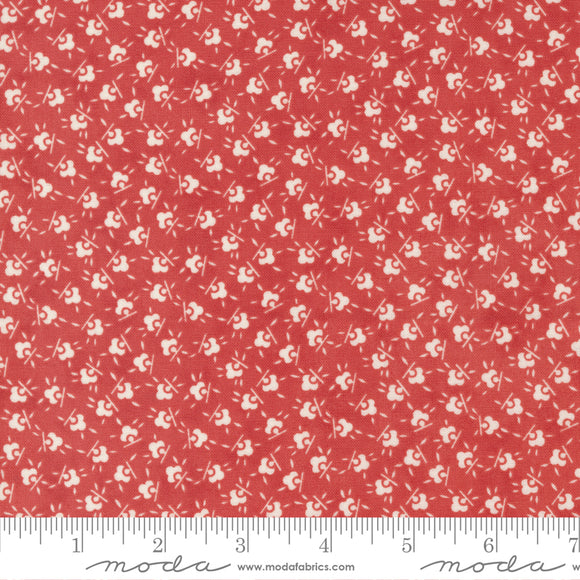 Stitched Flour Sack Persimmon Yardage by Fig Tree & Co. for Moda - 20433 14 - PRICE PER 1/2 YARD