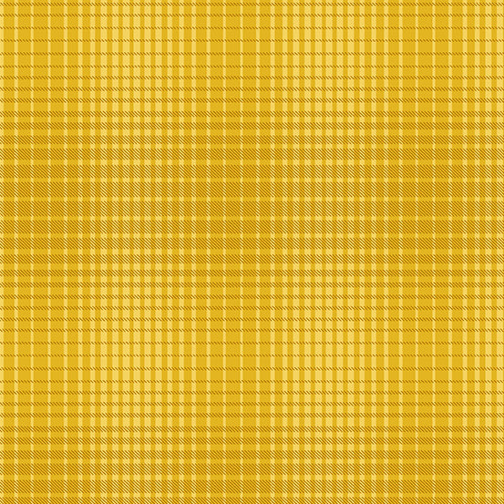 Sunflower Field Harvest Plaid Gold Yardage for Andover Fabrics -A-9792-Y - PRICE PER 1/2 YARD